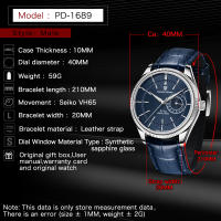 Reloj De Pulsera De Cuarzo Para Hombre PAGANI DESIGN Con Vidrio De Zafiro Resistente Al Agua 200m Date Estilo De Negocios - details 3