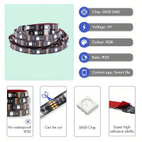 Tiras De Luces LED RGB 5V USB Para Pantalla Inteligente TV Decoración De Habitación Juego De Coche Luz De Retroiluminación Para Armario De Navidad Y Gamer - details 1