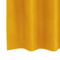 Cortinas Opacas de vidaXL con Ojales 2 pcs Amarillo Mostaza Terciopelo - details 4