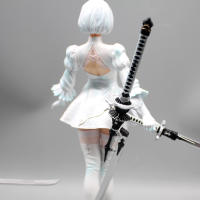 Figura De Juego Nier Automata 2B 27.5cm Cuatro Estilos Estatua De Mecha Lifeform Decoración De Escritorio Regalo De Juguetes Para Coleccionistas - details 19