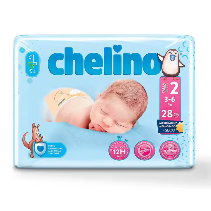 Chelino Fashion & Love Pañal T.2 3-6 Kg 28 Unidades - 1