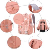 Mochilas escolares para Niños, mochila para Mujer, Bolsas impermeables para Libros with compartary para computadora portátil y mochilas no casuales Para Primary, Secundaria, Universidad (Azul) - details 2