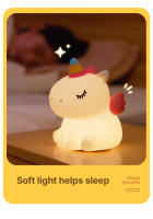 Lámpara De Noche Dinosaurio Unicornio Recargable LED Silicone Para Niños Luces De Ambiente Para Dormitorio Y Cocooning Regalo Para Bebés - details 19