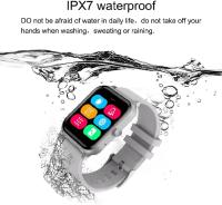 Reloj inteligente deportivo y de fitness de 1,54 pulgadas, reloj inteligente con Bluetooth IP67 resistente al agua, lector de actividad y probador de agua, pantalla LCD táctil a todo color, con monitor de frecuencia cardíaca/sueño, para Android e iOS - details 2
