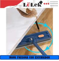 Mopa fregona sin escurrido manual, acero inoxidable, recambio extra, escurridor integrado, limpieza LoLek - details 3