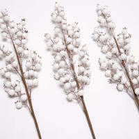 Rama De Bayas Blancas Artificiales Para Arreglos Florales Y Decoración De Navidad 1 Pieza Decoración De Árbol Con Falsas Nieves Para Manualidades Y Casa - details 3