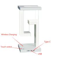 Lámpara Flotante De Luces Decorativas Con Cargador Inalámbrico De 10 W Desmontable Para Dormitorio/office Diseño Novelo - details 6