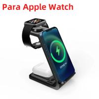 VIKEFON 30W Cargador Inalámbrico rápido Soporte para iPhone 16-12 Samsung S20 S21 Reloj 8/7 Samsung Galaxy 6/5 Estación de Carga - details 0