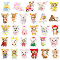 54Pcs Pegatinas Lindas De Oso Perezoso Cartoon Para Scrapbook Laptop Teléfono Maleta Patineta Decoraciones Regalo De Juguete - details 2