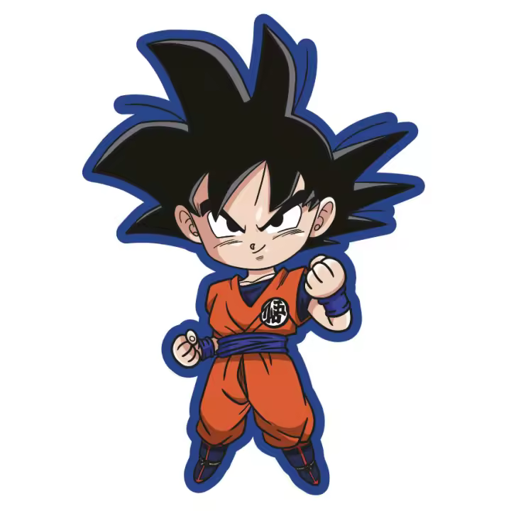 Cojin 3D Goku Dragon Ball. Cojín de viaje ergonómico y cómodo. Perfecto para brindar soporte en trayectos largos y descansar mejor. - 1