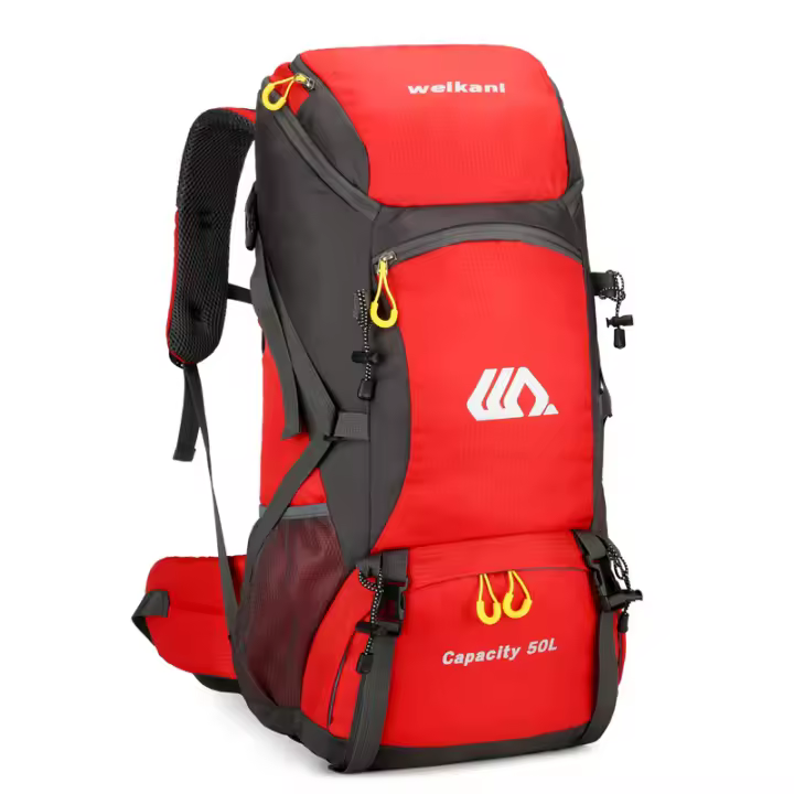 Mochila de senderismo de 50L, para hombre y mujer, ultraligera, plegable, mochila de viaje, mochila grande, escalada, mochila para viajes, montañismo, camping, exteriores, viajes, deportes - 1