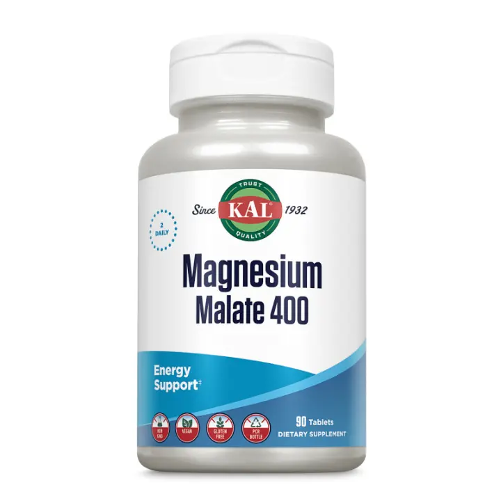 SOLARAY MAGNESIUM MALATE 400 90 COMPRIMIDOS - 1