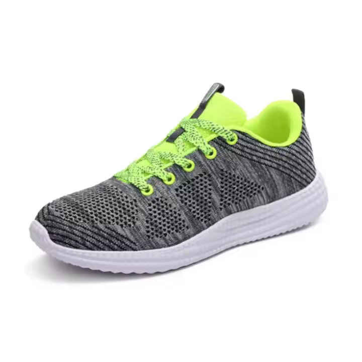 Zapatillas unisex para adultos BRKVALIT, zapatillas para hombre y mujer, zapatillas informales, zapatillas para correr, pasear, hacer deporte. Gris verde. Talla 38 - 1