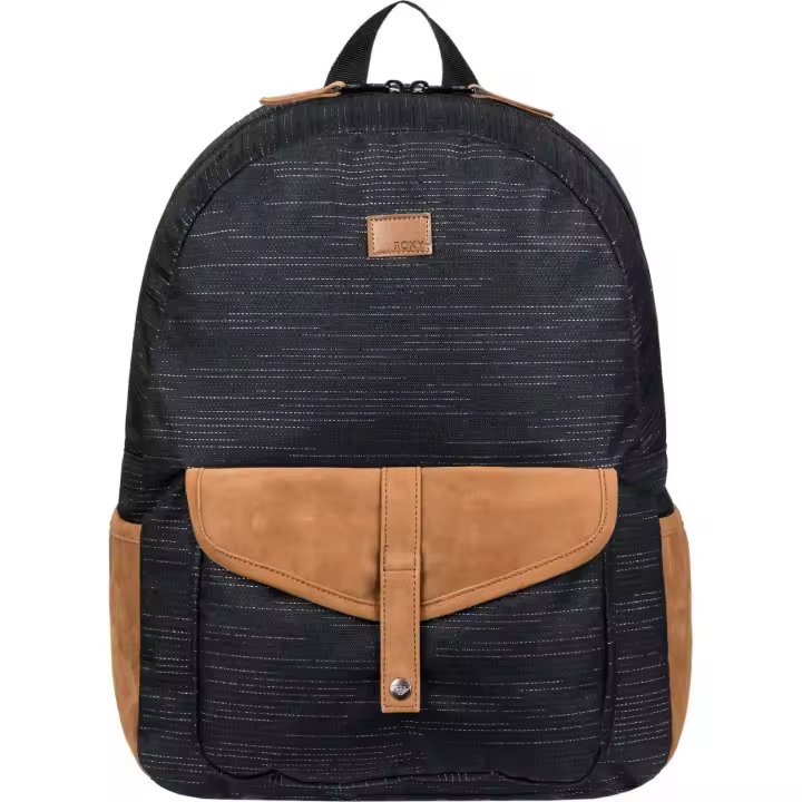 Mochila ROXY - 18 litros - Unisex - Tamaño mediano - Color ANTRACITA con detalles en marrón - Cómoda, ligera y funcional - ROXY - 1