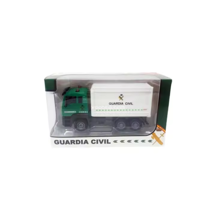 XOCOTŌ® Camión Guardia Civil Metálico - Maqueta de vehíclo en miniatura, metálico, puertas abatibles - Escala 1:35 - xocoto - 1