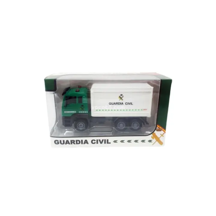 XOCOTŌ® Camión Guardia Civil Metálico - Maqueta de vehíclo en miniatura, metálico, puertas abatibles - Escala 1:35 - xocoto - 1