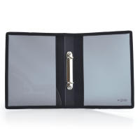 Carpeta Archivadora  - Tamaño A5 - de 2 Anillas Metálicas de 2cm  Bordes Reforzados en Tela a Juego y Bolsillo Interior, 5PP - Tamaño A5  / Cuartilla - 100% ECO by Office Box - details 6