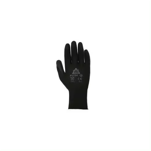 JUBA GUANTES PU100 POLIESTER/POLIURETANO NEGRO .7S - 1
