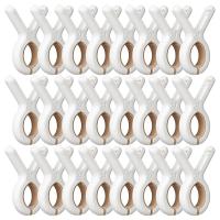Pegatinas De Ropa De Plástico Para Secado De Ropa Y Toallas De Playa 12/24 Piezas Clips Para Colgar Sobre La Línea De Ropa Y Soporte De Colgador - details 0