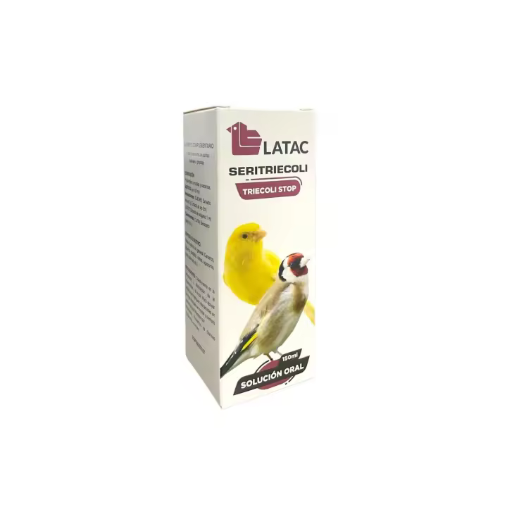 Preparado anti tricomonas LATAC SERITRIECOLI TRIECOLI STOP 150 ml, para aves - 1