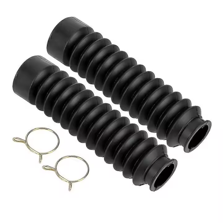 Cubierta de polvo del amortiguador de choque, piezas de goma de los accesorios de la motocicleta de la cubierta de polvo delantera de la parada del topón de la bifurcación delantera de la motocicleta cabido para Zj125 125 125 Cg125(2 sistemas, Bl - 1