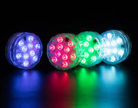 Luces LED Sumergibles con Control Remoto 10 Lámparas Brillantes RGB para Piscina, Jardín de Estanque, Acuario Iluminación al Aire Libre HD061 - details 14