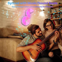 Lámparas De Triángulo USB Bluetooth 5V WiFi Luz LED RGB Para Ambiente De Juego Y Dormitorio Sincronización De Música Lámparas Mágicas Rítmicas - details 19