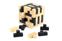 Rompecabezas 3D Cubo De Madera Educativo Juguete Creativo Interlocking Para Niños Juego De Desarrollo Inteligencia IQ Regalo - details 4