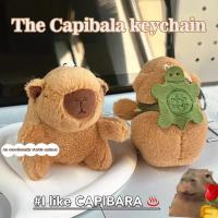 Llavero De Peluche Kawaii Capibara Con Tortuga Juguete De Simulación De Muñeca Creativa Regalo De Cumpleaños Para Adultos Material De Algodón PP - details 2