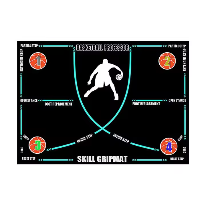 Portátiles Footwork Mat antideslizante silencioso todos los niños jugador agilidad piso entrenamiento pad equipo de la aptitud - 1