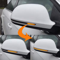 Luz De Espejo Dinámica Con Señal De Giro Para Audi A3 8P Q3 A6 C6 4F S6 A4 A5 B8 LED Indicador Lateral De Señal Alta Intensidad 2600LM 5W Para Coche - details 1
