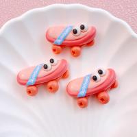 10Pcs Cabochones De Resina Planos Con Diseño De Patines De Escuela Bicicletas Y Baloncesto Para Decoración De Joyería DIY - details 3
