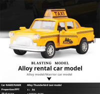 Modelo De Coche De Taxi De Aleación 1:36 Con Sonido Y Luz Juguete De Coche a Escala Metal Para Niños Y Coleccionistas - details 0