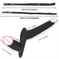 Vibrador Doble Cabeza Con Correa Ajustable Y 10 Modos De Vibración Para Parejas Y Lesbianas Juguete Sexual Para Mujeres - details 1