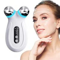 Masajeador Facial EMS Rollo V-Lifting Máquina De Rejuvenecimiento De Piel Antiarrugas Dispositivo De Belleza Recargable - details 0
