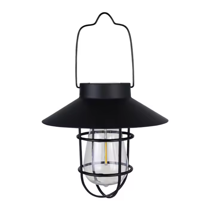 Lámpara Solar Externa Impermeable Vintage Para Jardín Patio Decoración De Navidad Iluminación Con Luces Solares De Metal Colgante - 1