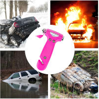 Martillo De Seguridad Para Coche 2 En 1 Rompe Ventanas Y Corta Cinturones De Seguridad Herramienta De Rescate Emergencia Accesorio De Supervivencia Vehicular - details 5