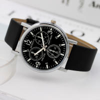 Reloj De Cuarzo Para Hombre Con Vidrio Azul Y Correa De Cuero Reloj Casual Y Moda Diametro De La Fuente 38mm Material De La Caja De Aluminio - details 5