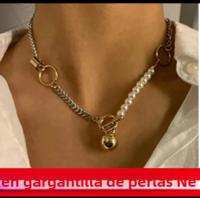 Collar Gargantilla PuRui Punk Chunky Cadena Para Mujer Estilo Hip Hop Color Oro Layered Collar Necklace Joyería Moda Statement - details 11