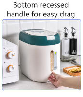 XIAOGUI Dispensador De Arroz 5KG/10KG Organizador De Cocina Contenedor De Almacenamiento Para Alimentos Juego De Botellas De Cereal Estilo Japonés Plástico - details 6