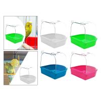 Baño De Pájaro Colgante Para Periquito Pequeño Y Mediano Tanque De Agua Para Loros Cacatúa Y Finches Accesorio De Jaula - details 3