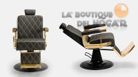 Sillón Barbero hidráulico reclinable y giratorio con reposabrazos Modelo LBH Gon Gold - details 1