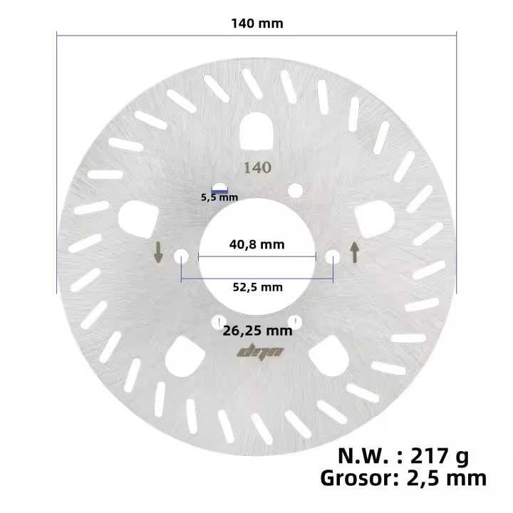Disco De Freno Electrónico Segway Ninebot GT1/GT2 De 140MM Con 6 Agujeros Para Patinete Potente Piezas Y Accesorios De Freno - 1
