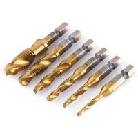 Juego De 6 Piezas De Brocas De Tapa En Acero De Titanio HSS Para Trabajar Metálicos Herramientas Manuales M3 M4 M5 M6 M8 M10 - details 9