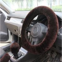 Cubierta De Volante Y Freno De Mano Para Coche En Peluche Gruesa Y Suave Decorativa Protectora Para Hombres Y Mujeres Color Negro Rosa - details 12