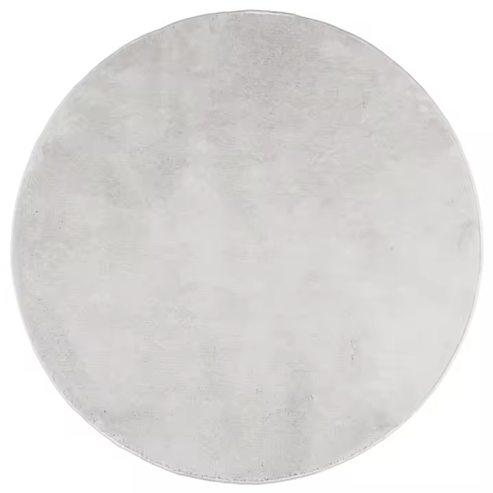 vidaXL Alfombra de pelo corto OVIEDO Ø 120 cm Color Antracita,  Beige,  Crema y mas Alfombras de área  Alfombra de Piso para Sala de Estar Dormitorio Habitación Salón - 1