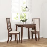 vidaXL Sillas de comedor 2 unidades madera maciza de caucho en color Blanco/Blanco y gris/Natural y claro y más | cómodas modernas ergonómicas para comedor cocina salón hogar - details 7