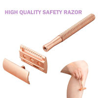 Afeitadora De Seguridad Clásica Doble Hoja Para Hombres Y Mujeres Eliminación De Vello Manual Con Cuchillas Y Portadores Reemplazables - details 1