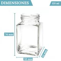 MundoTarros - 2 Especieros Negros de Metal + 10 Botes Cuadrados de Cristal de 120 gramos de capacidad con Tapas Metálicas - Estante Colgante de Metal para Condimentos con 10 Tarros de Cristal - details 2