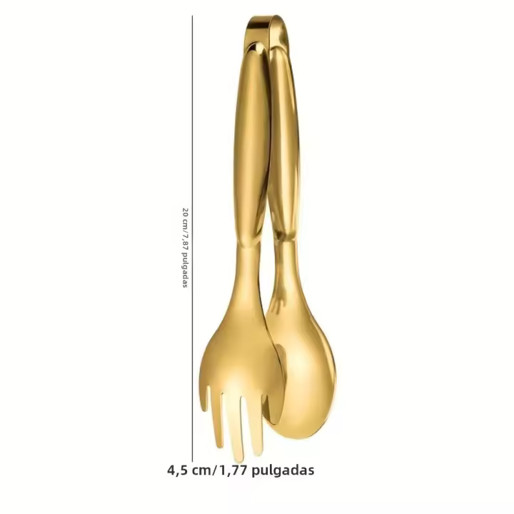 Pinzas De Alimentos De Acero Inoxidable Antideslizantes Para Asar Ensalada Pan Cocina Resistente Al Calor Manija Multifuncional Utensilios De Cocina - 1
